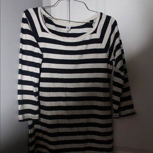 old navy navy striped dress
